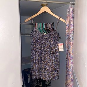 Floral Ruffle Tank
